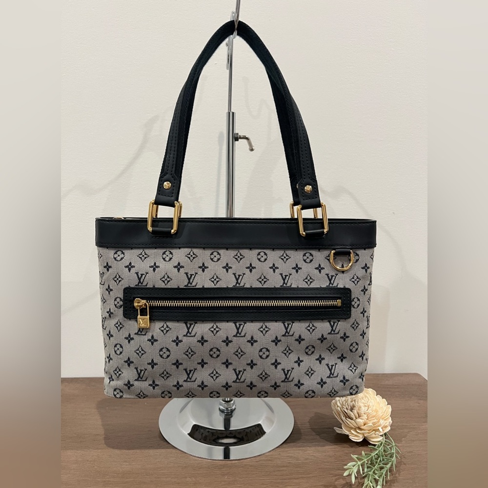 Louis Vuitton DENIM Navy/Grey PM Lucille Mini Lin Bag